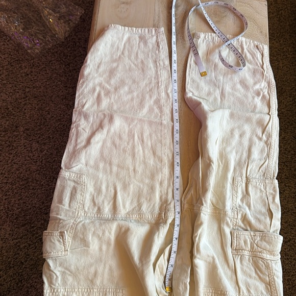 Anthropologie Pilcro Linen Cargo Slim Pants Size Small - Picture 8 of 9